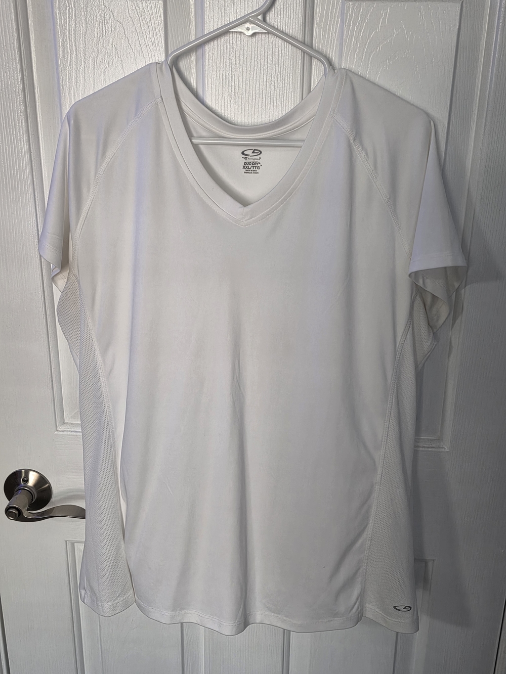 C9 by Champion White V-Neck Performance Tee